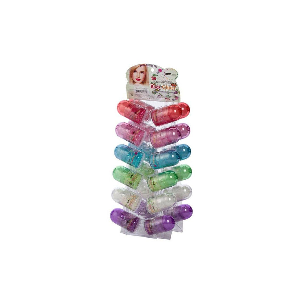 Beauty Treats 2203D Large Roll-on Body Glitter Gel - 24pc