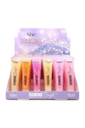 Makeup She LG780 Diamond Bright Glitter Lip Gloss - 36pc