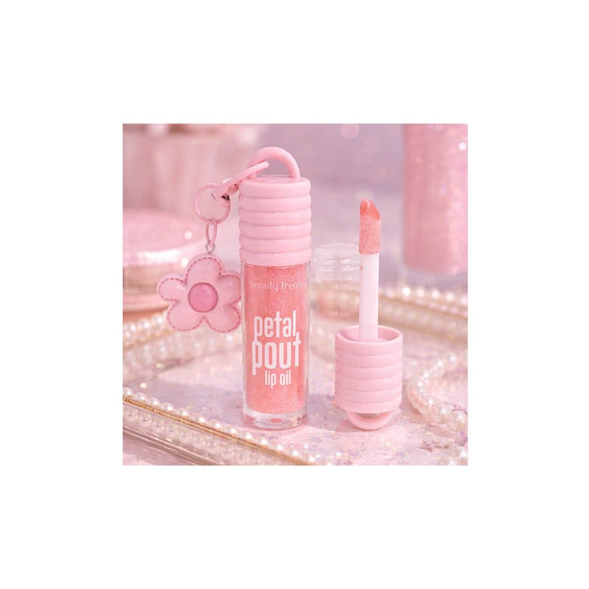 Beauty Treats 580 Petal Pout Lip Oil w/ Flower Charm - 24 pc