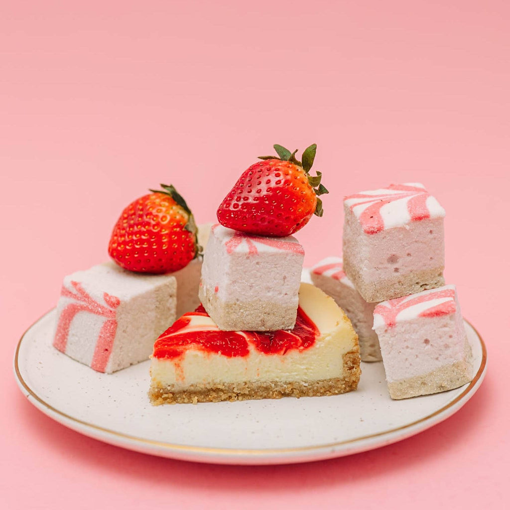 Strawberry Cheesecake Marshmallows / Gluten Free / Candy