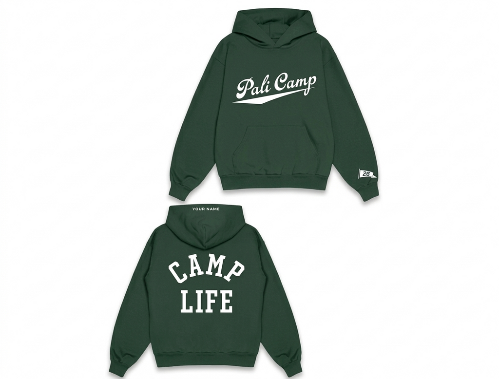 2026 Name Drop Hoodies with Embroidered Hood (Pre-Order for Summer Camp)