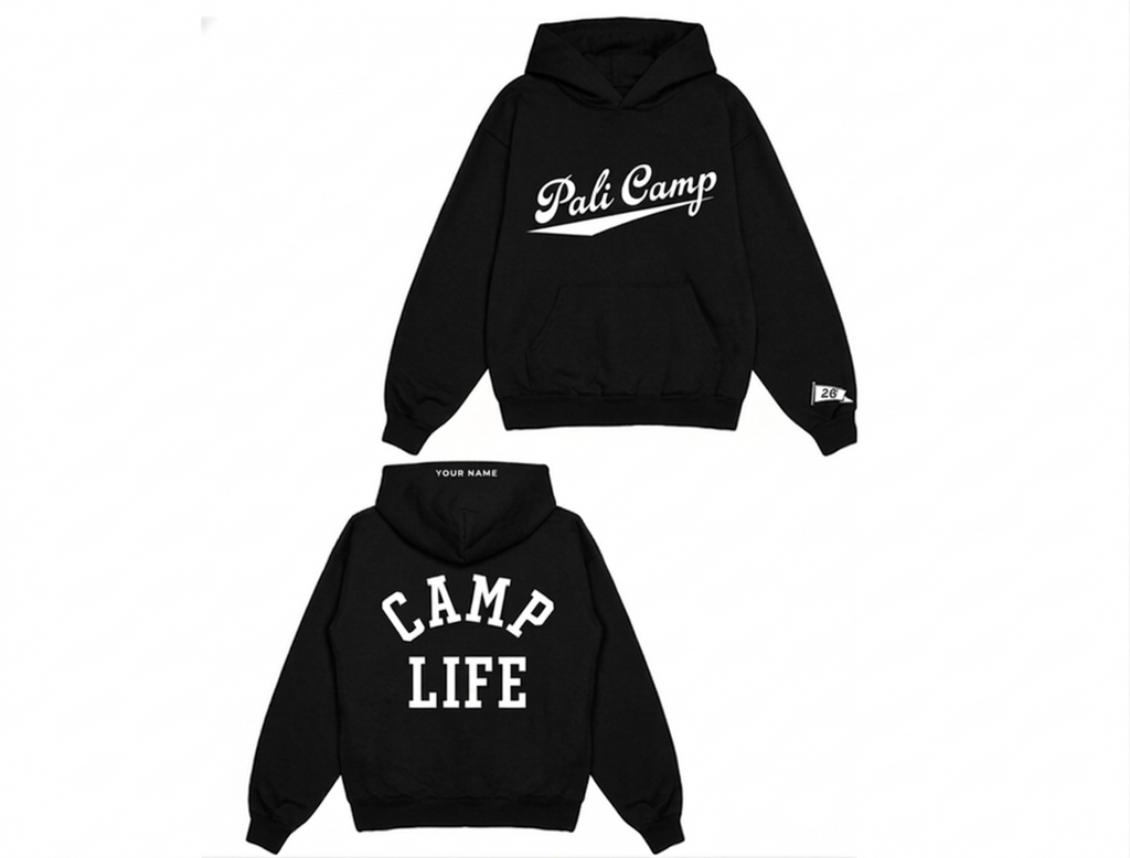 2026 Name Drop Hoodies with Embroidered Hood (Pre-Order for Summer Camp)