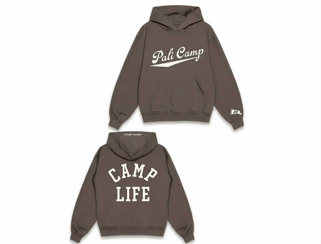 2026 Name Drop Hoodies with Embroidered Hood (Pre-Order for Summer Camp)