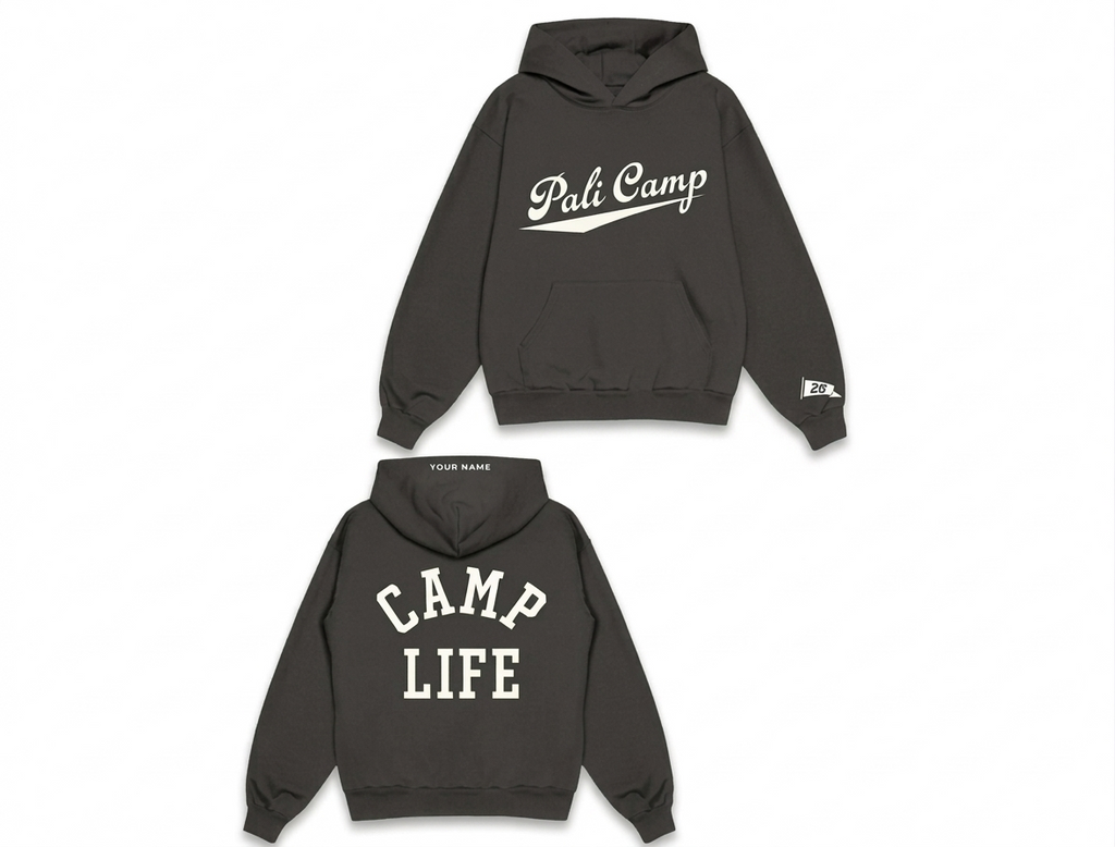 2026 Name Drop Hoodies with Embroidered Hood (Pre-Order for Summer Camp)
