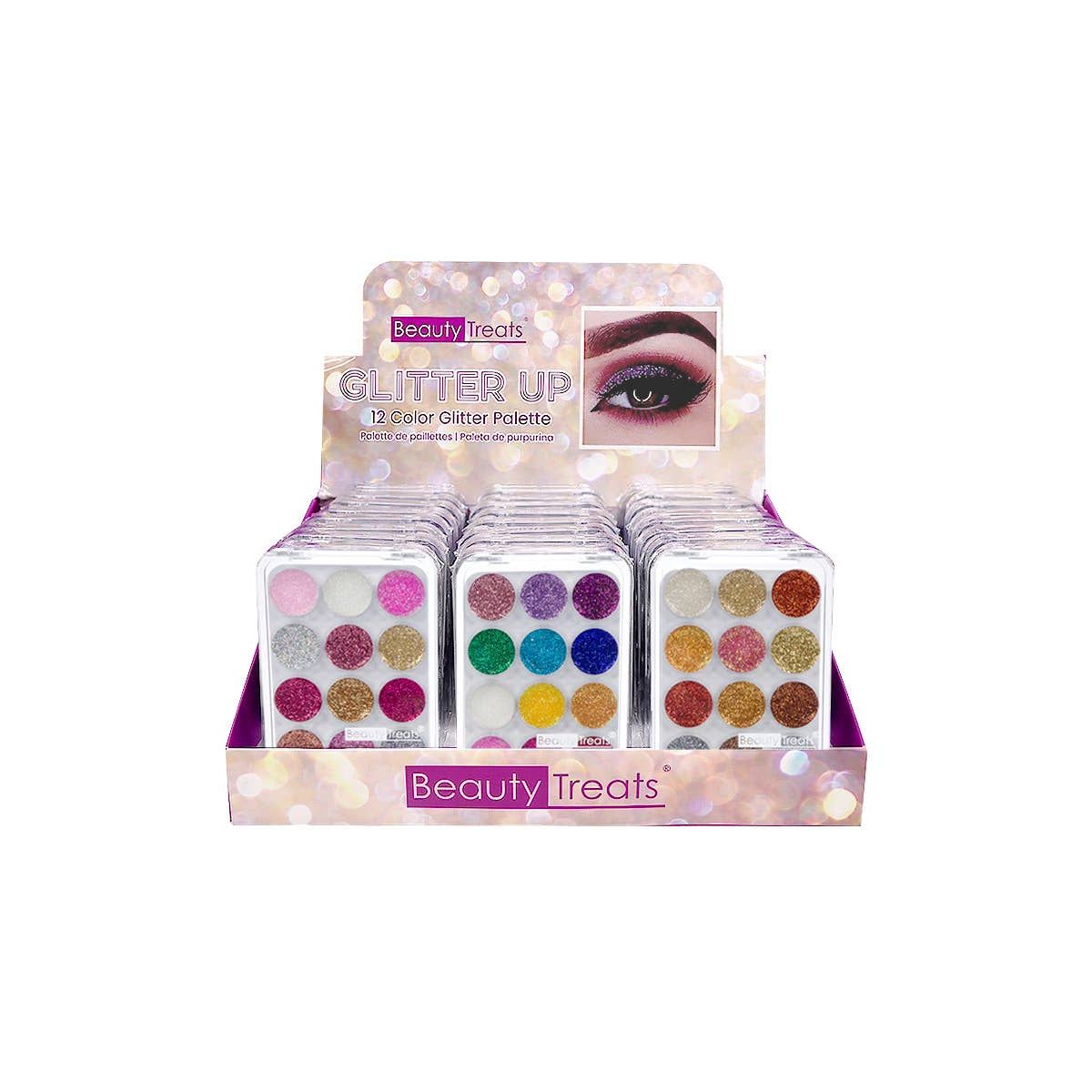 Beauty Treats 741 Glitter Up 12 Color Glitter Palette - 24pc