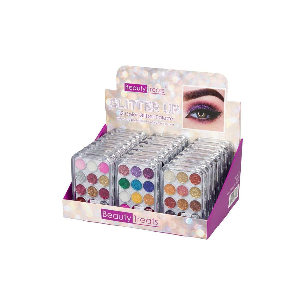 Beauty Treats 741 Glitter Up 12 Color Glitter Palette - 24pc