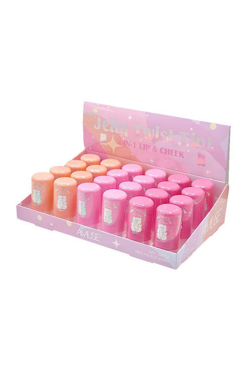 Amuse BL3147 Jelly Twist 2-in-1 Lip & Cheek Tint - 24 pcs