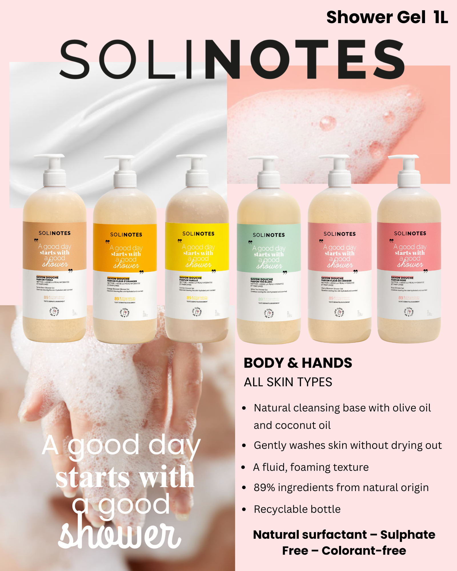 Rose Shower Gel - 33.8oz - CLEAN BEAUTY